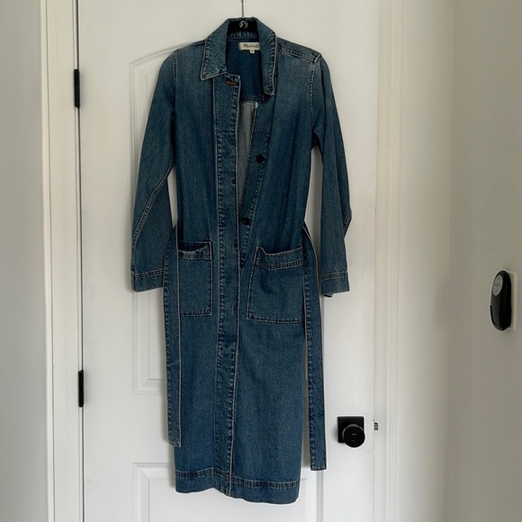MADEWELL / Denim Duster Coat - XXS - Picture 3 of 9